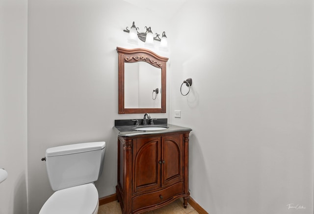 6730 Revere Rd, Downers Grove, IL 60516 - half bath with vanity and tile patterned flooring