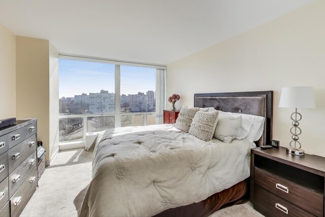 601 E 32nd St Unit 907, Chicago, IL 60616 - bedroom with a city view and light colored carpet
