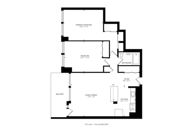 601 E 32nd St Unit 907, Chicago, IL 60616 - view of property floor plan