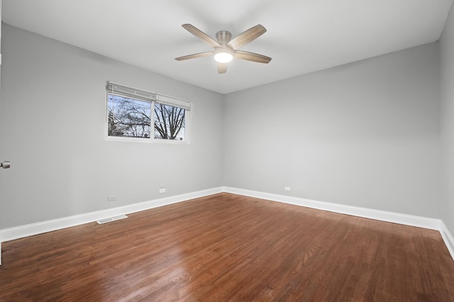 15607 Rose Dr, South Holland, IL 60473 - unfurnished room featuring a ceiling fan and wood finished floors
