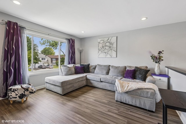3953 Sandpiper Dr Unit 3953, Hanover Park, IL 60133 - living room featuring wood finished floors and recessed lighting