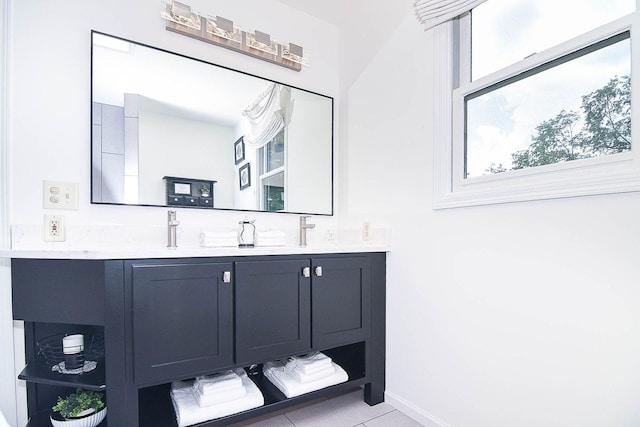 3 Laurel Ct, Galena, IL 61036 - full bath with double vanity and tile patterned flooring
