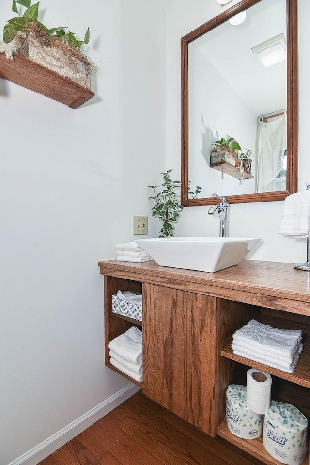 3 Laurel Ct, Galena, IL 61036 - bathroom with wood finished floors and vanity