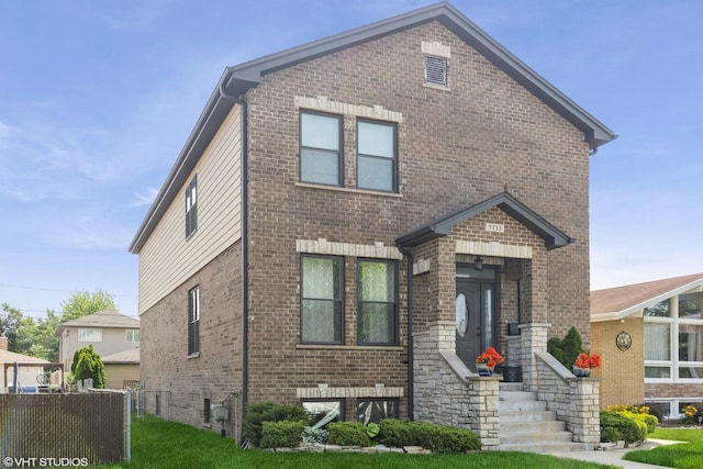 5733 S Neenah Ave, Chicago, IL 60638 - view of front of home with brick siding