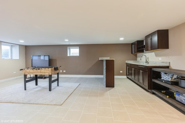 5733 S Neenah Ave, Chicago, IL 60638 - recreation room with recessed lighting