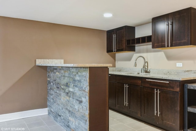 5733 S Neenah Ave, Chicago, IL 60638 - bar featuring light tile patterned floors and recessed lighting