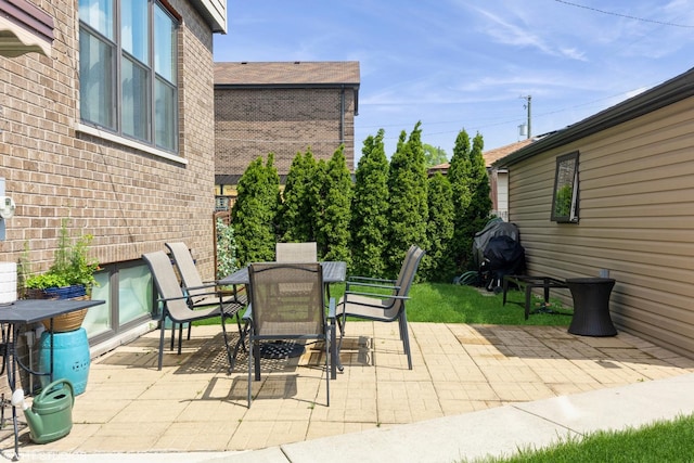 5733 S Neenah Ave, Chicago, IL 60638 - view of patio / terrace featuring outdoor dining area