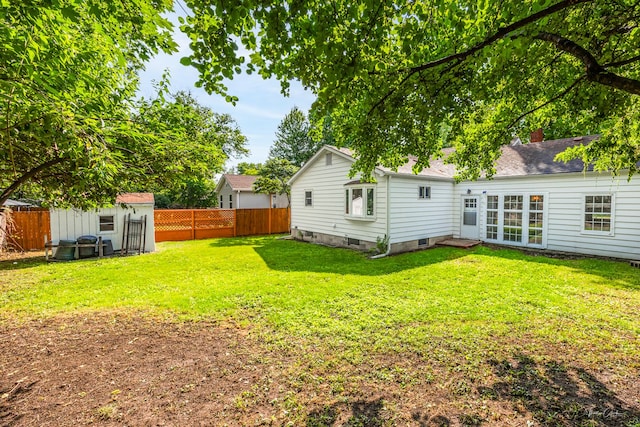 325 Douglas St, Oswego, IL 60543 - fenced backyard with a shed