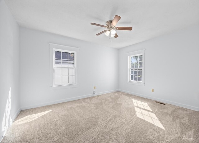 325 Douglas St, Oswego, IL 60543 - unfurnished room with light colored carpet and ceiling fan