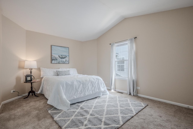 2584 Dickens Dr, Aurora, IL 60503 - bedroom featuring vaulted ceiling and carpet floors