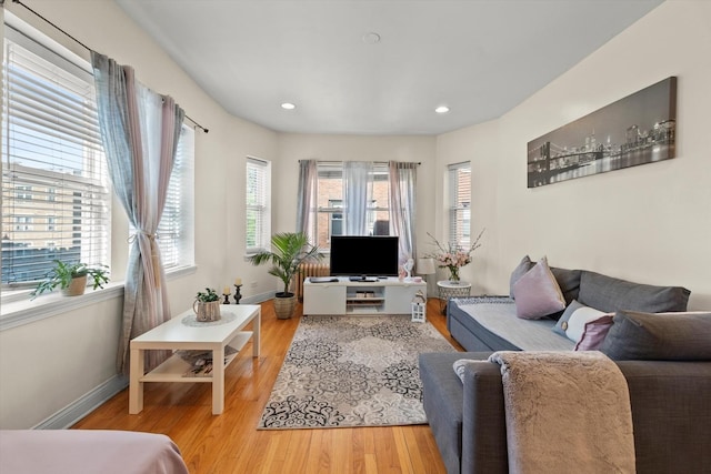 50 Forest Ave Unit 2S, Riverside, IL 60546 - living area featuring wood finished floors and recessed lighting