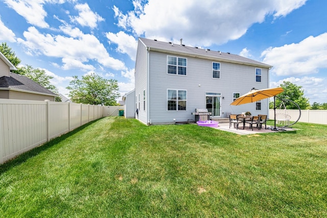 502 Allegheny St, Joliet, IL 60431 - rear view of property with a patio and a fenced backyard