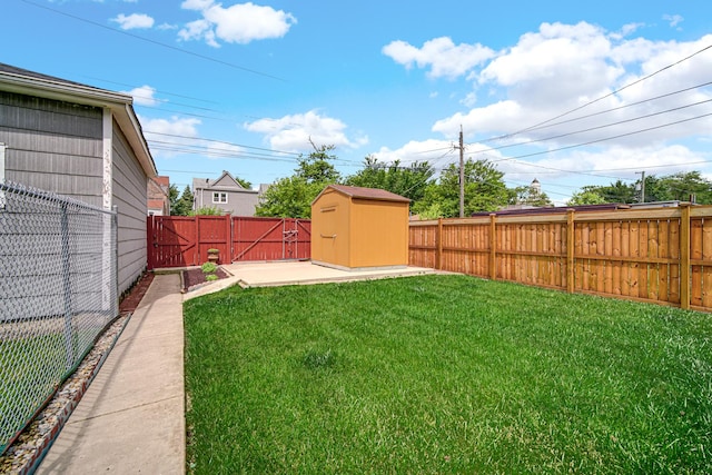 5736 S Honore St, Chicago, IL 60636 - fenced backyard featuring a storage unit