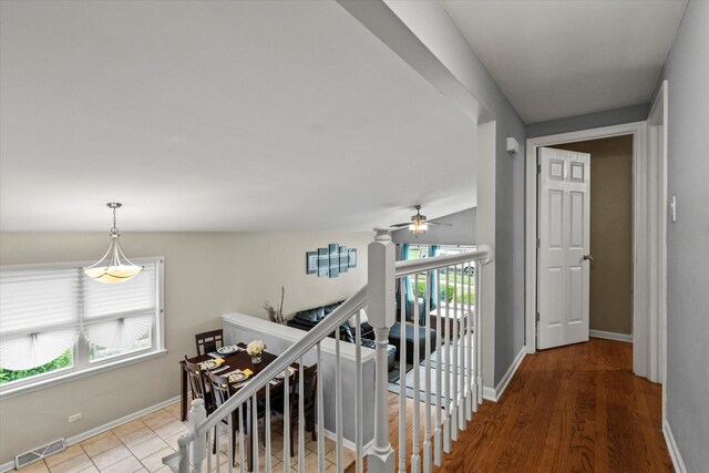14427 Kenwood Ave, Dolton, IL 60419 - hallway featuring an upstairs landing and wood finished floors