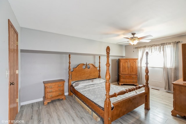 6713 181st St, Tinley Park, IL 60477 - bedroom featuring light wood finished floors and ceiling fan