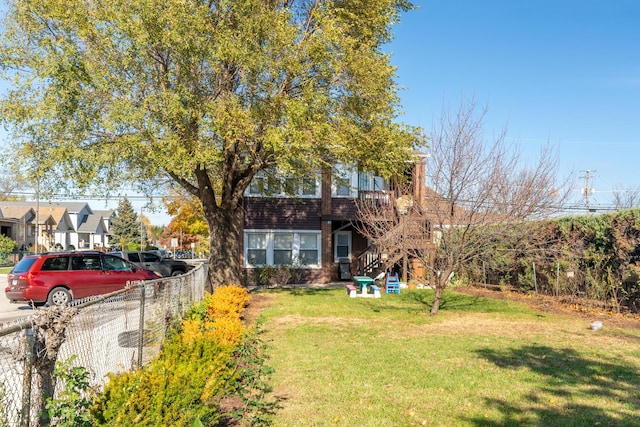 7318 W Archer Ave, Summit, IL 60501 - view of yard featuring stairway and a deck