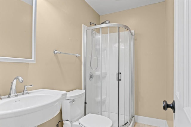 835 E Pells St, Paxton, IL 60957 - full bathroom featuring a shower stall and tile patterned flooring