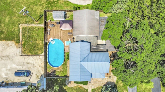 835 E Pells St, Paxton, IL 60957 - view from above of property with a pool area
