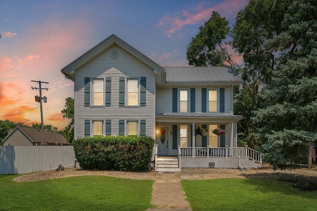 835 E Pells St, Paxton, IL 60957 - view of front of home with a porch and a metal roof