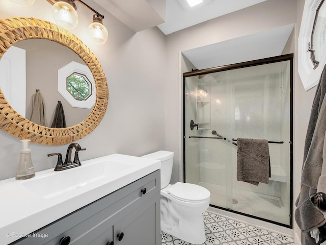 624 63rd St, Downers Grove, IL 60516 - full bathroom featuring vanity and a shower stall