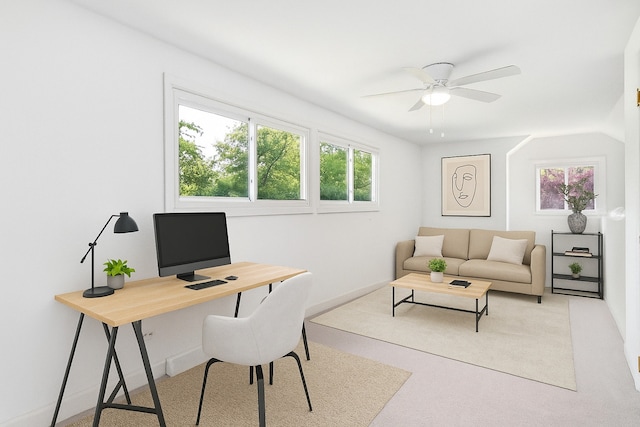 624 63rd St, Downers Grove, IL 60516 - home office featuring a ceiling fan
