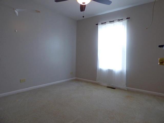 432 Thunder Rdg, Lake In The Hills, IL 60156 - empty room with a ceiling fan and light colored carpet