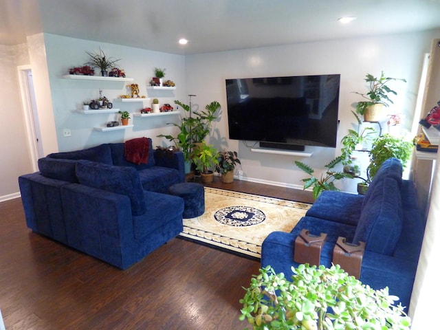 432 Thunder Rdg, Lake In The Hills, IL 60156 - living room featuring wood finished floors and recessed lighting
