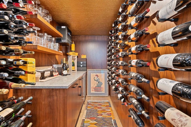 1469 W Byron St Unit 2, Chicago, IL 60613 - wine cellar featuring wood walls and wood finished floors
