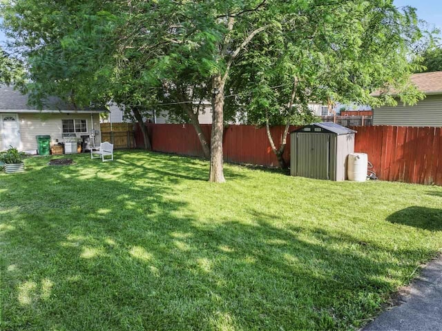 2110 Joanna Ave, Zion, IL 60099 - fenced backyard featuring a storage shed