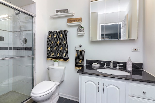 7904 W N Ave Unit 605E, Elmwood Park, IL 60707 - bathroom with vanity and a shower stall