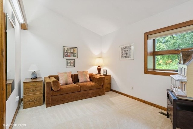 41W955 Northway Dr, Elburn, IL 60119 - living room with light colored carpet and vaulted ceiling