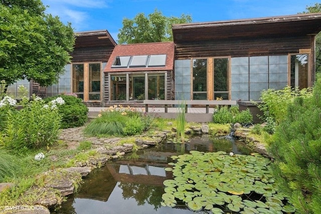 41W955 Northway Dr, Elburn, IL 60119 - back of property featuring a small pond