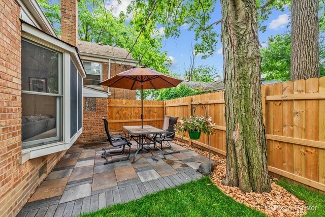 8920 Mcvicker Ave, Morton Grove, IL 60053 - view of patio / terrace with outdoor dining space