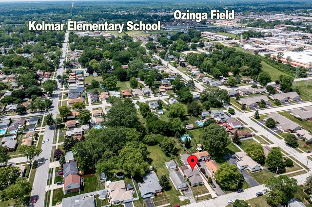 14224 Karlov Ave, Crestwood, IL 60418 - aerial overview of property's location