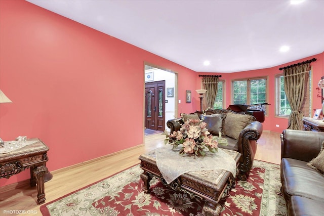 22450 Autumn Dr, Frankfort, IL 60423 - living area featuring light wood finished floors and recessed lighting