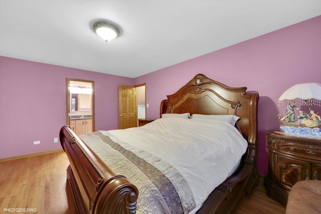 22450 Autumn Dr, Frankfort, IL 60423 - bedroom featuring light wood-style floors and ensuite bath