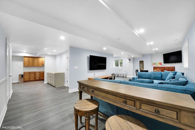 22450 Autumn Dr, Frankfort, IL 60423 - living room with wood finished floors and recessed lighting