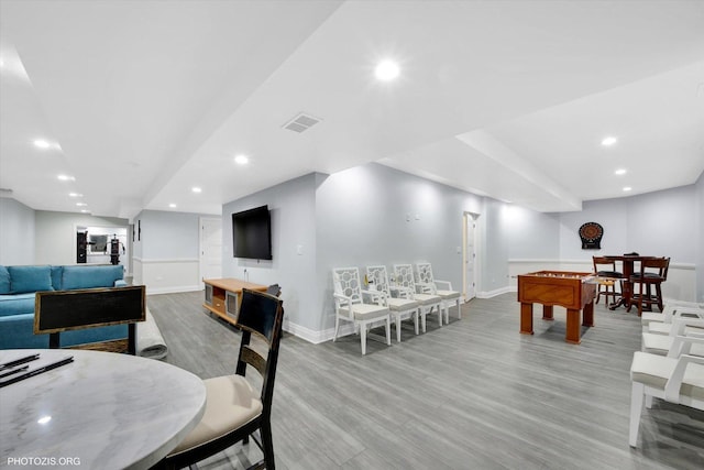 22450 Autumn Dr, Frankfort, IL 60423 - living area with wood finished floors and recessed lighting