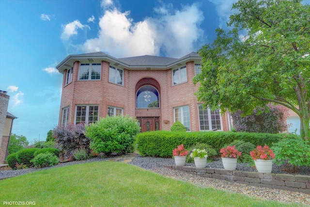 22450 Autumn Dr, Frankfort, IL 60423 - traditional-style home with brick siding and a front yard