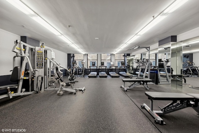 740 S Federal St Unit 1106, Chicago, IL 60605 - workout area featuring plenty of natural light