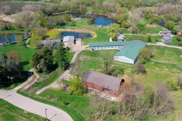 6102 E Hillside Rd, Crystal Lake, IL 60012 - aerial view of property's location with a large body of water