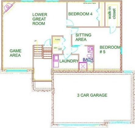 8301 Dylan Dr, Merrillville, IN 46410 - view of home floor plan