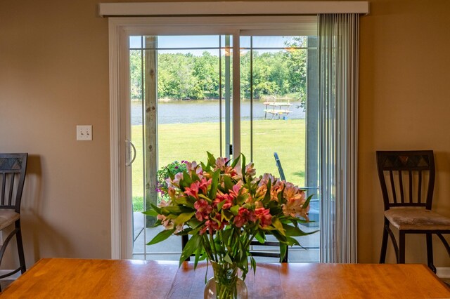 1715 W River St Unit 1715, Dixon, IL 61021 - dining room featuring a water view