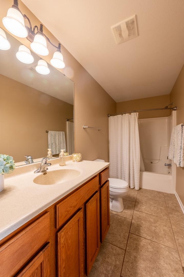 1715 W River St Unit 1715, Dixon, IL 61021 - bathroom with vanity, shower / tub combo, and tile patterned flooring
