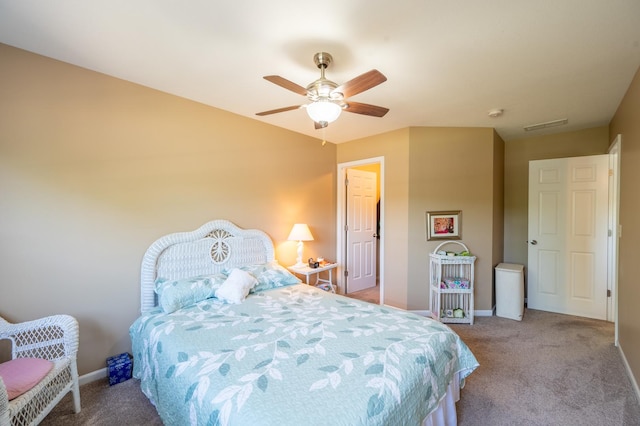 1715 W River St Unit 1715, Dixon, IL 61021 - bedroom featuring carpet floors and ceiling fan