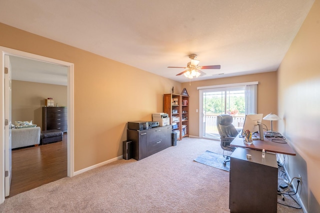 1715 W River St Unit 1715, Dixon, IL 61021 - office featuring carpet flooring and ceiling fan