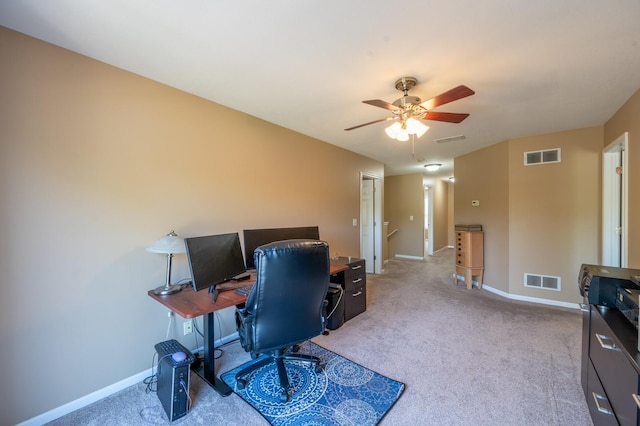 1715 W River St Unit 1715, Dixon, IL 61021 - office featuring carpet and a ceiling fan