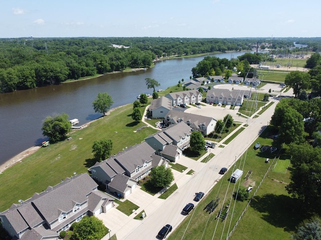1715 W River St Unit 1715, Dixon, IL 61021 - aerial overview of property's location featuring a nearby body of water and nearby suburban area