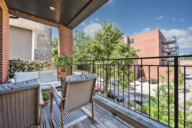 1011 N Winchester Ave Unit 2, Chicago, IL 60622 - balcony with outdoor lounge area