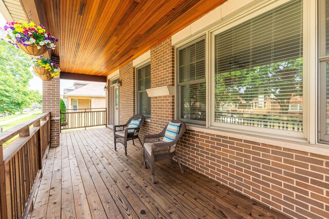 3723 N Nordica Ave, Chicago, IL 60634 - view of wooden porch